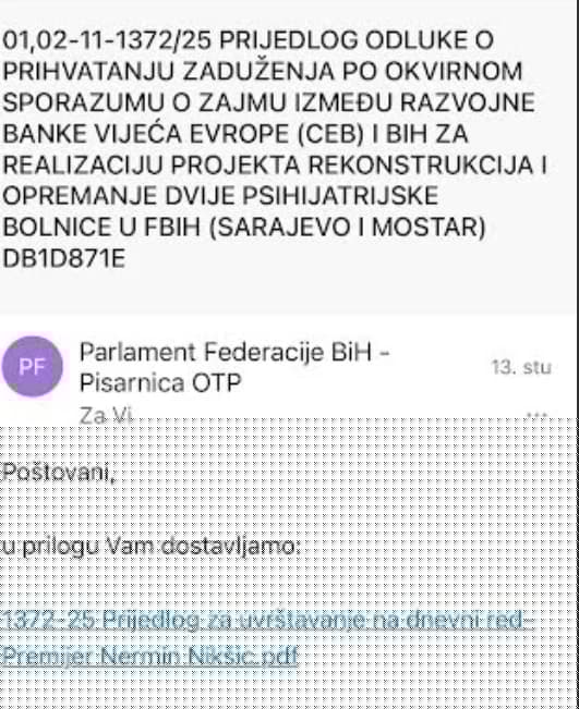 Dnevni red sjednice Zastupničkog doma FBiH je objavljen 6. novembra, a iz Nikšićevog kabineta traže uvrštavanje već uvrštene tačke 13. novembra