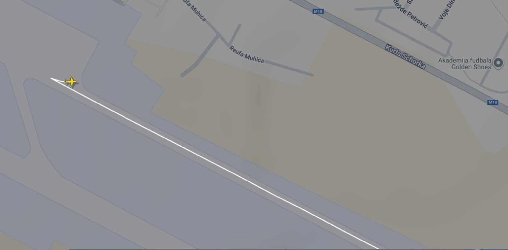 Avion je na pisti u Sarajevu