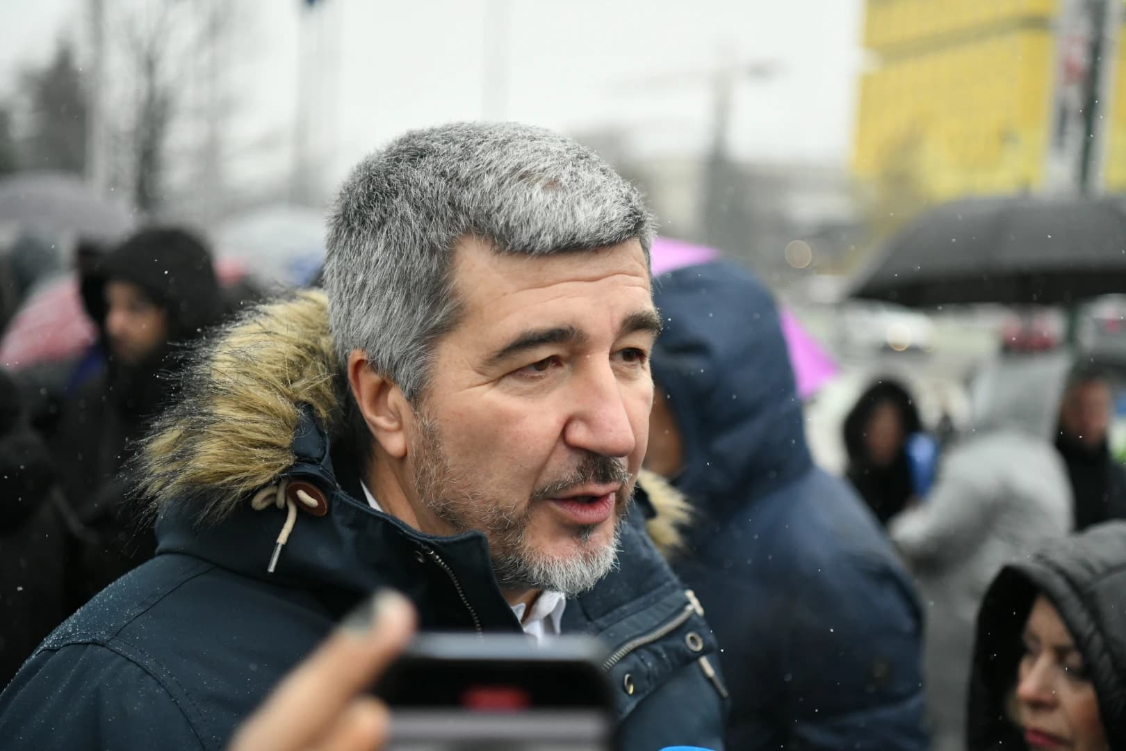 Karamehmedović na protestu