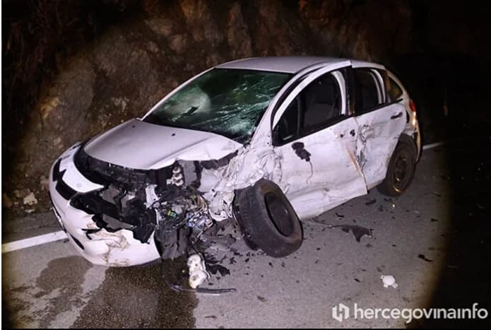 Vozač citroena je lakše povrijeđen