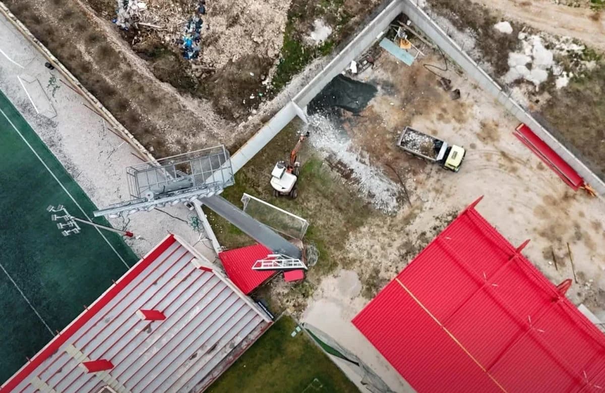 Radovi na izgradnje "zdenke" na stadionu Rođeni