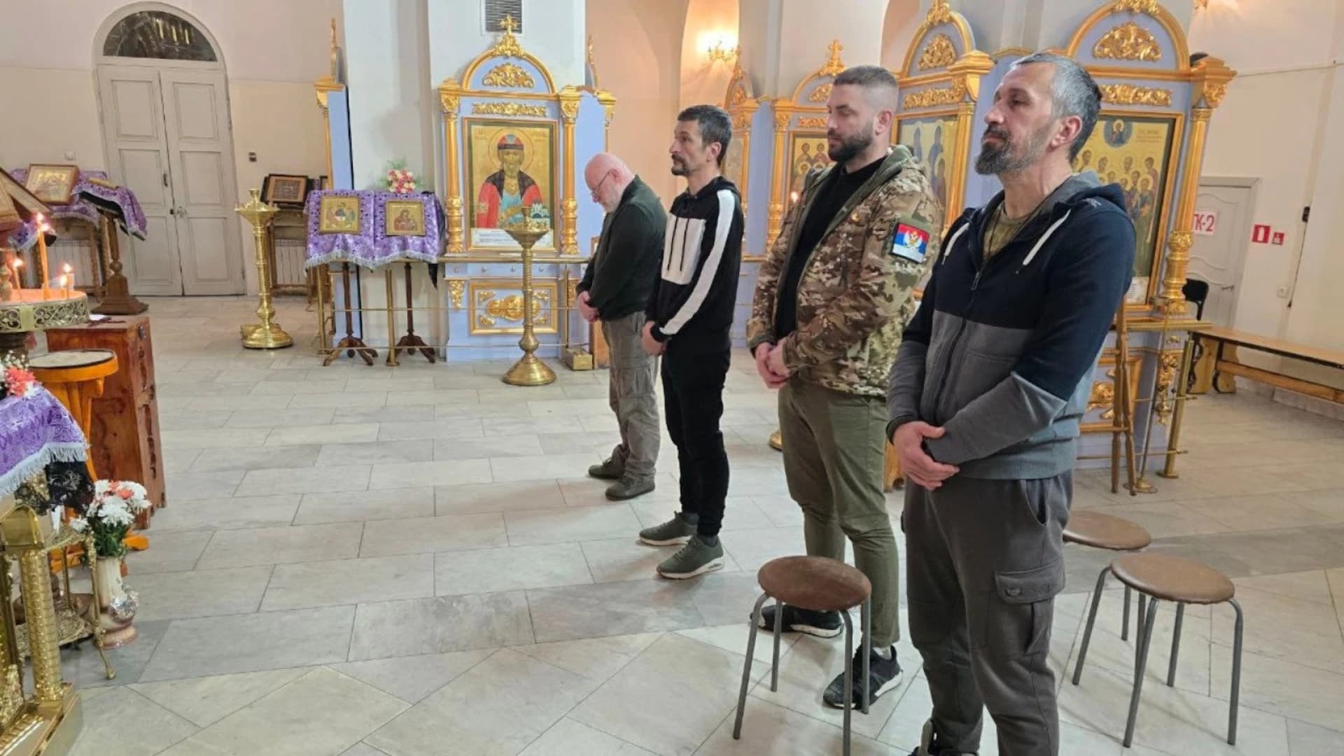 Kubatović (krajnje desno) sa Stjepanovićem (krajnje lijevo) u Sibiru (FOTO: Screenshot/TikTok/Kubanac)