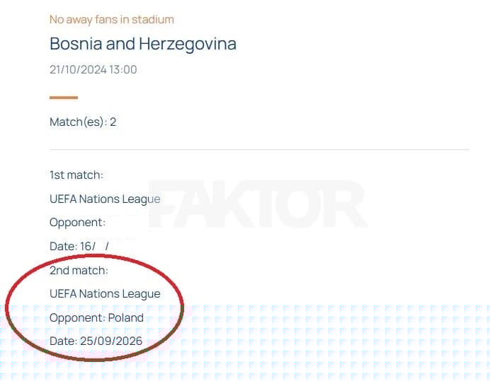 UEFA potvrdila da u Poljskoj neće biti naših navijača