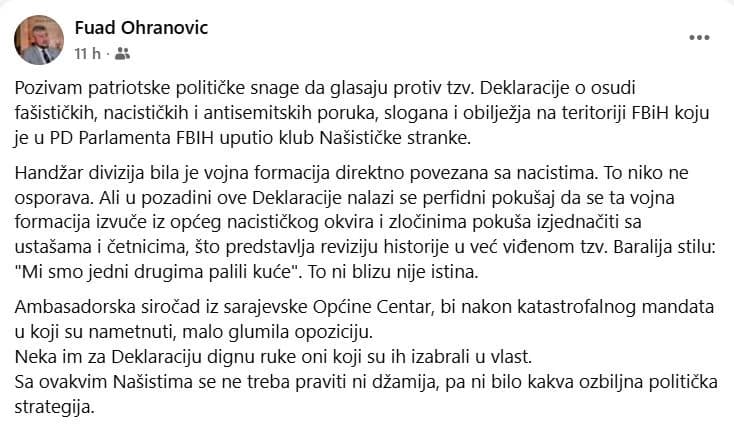 Fuad Ohranović/Facebook