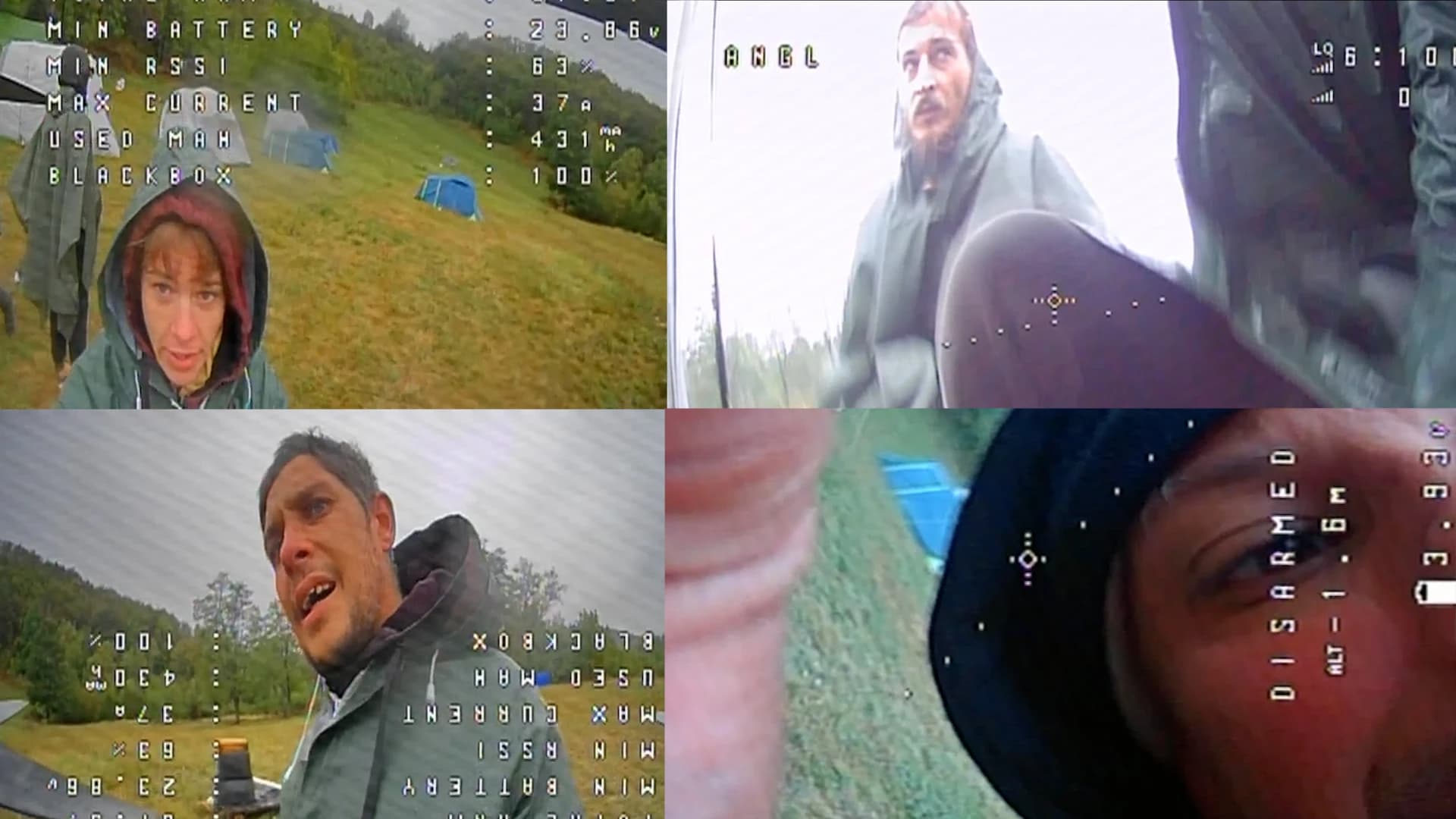 Isječci iz videa kamere drona