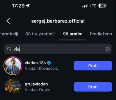 Barbarez i Kovačević se međusobno prate