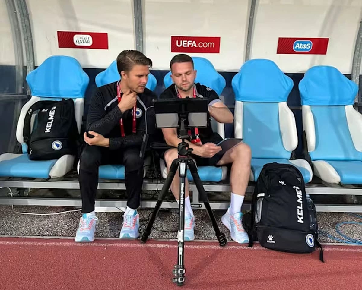 Jansson (lijevo) i Kolašinac (desno) su videoanalitičari u reprezentaciji BiH