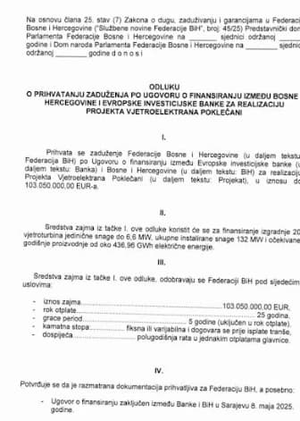 Odluka o zaduženju