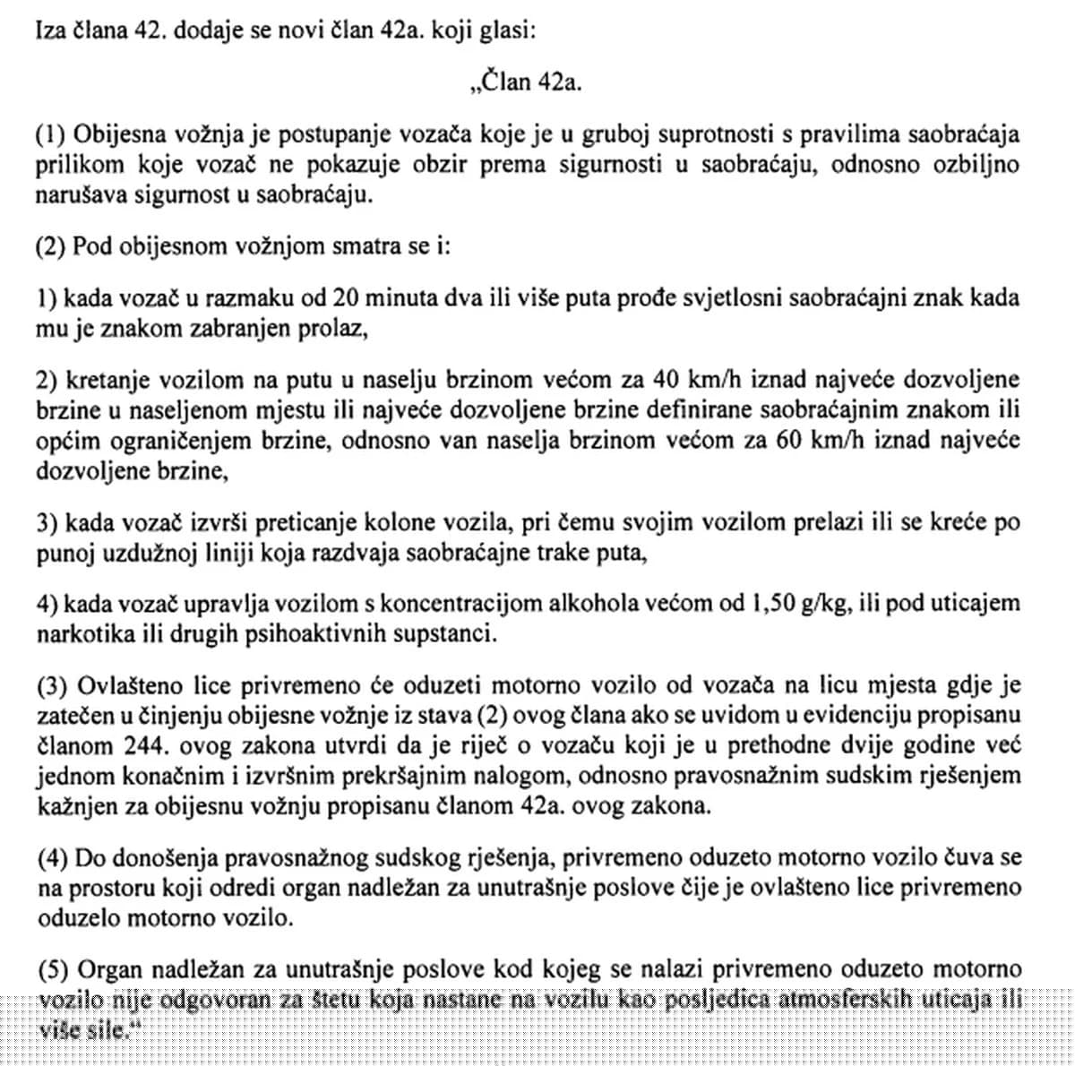Definicija obijesne vožnje