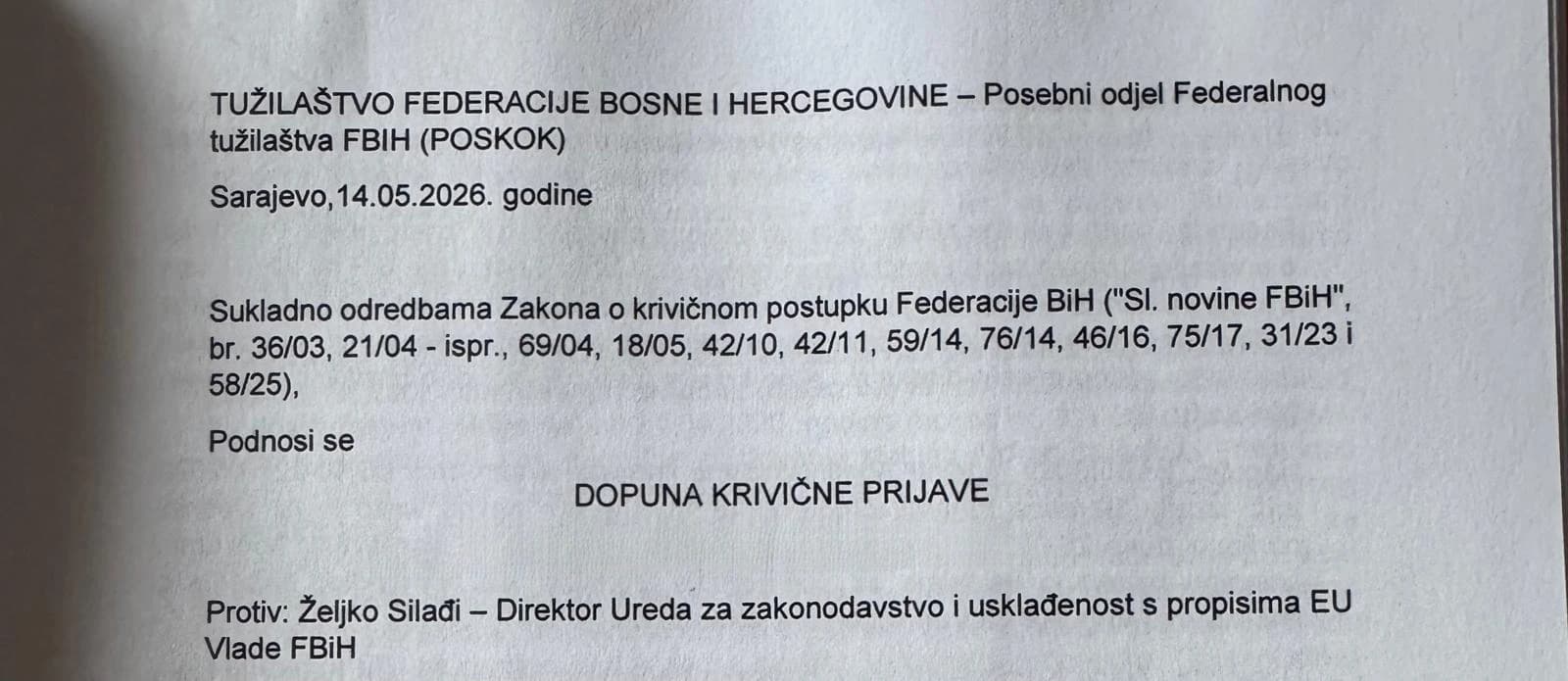 Prijava POSKOK-u