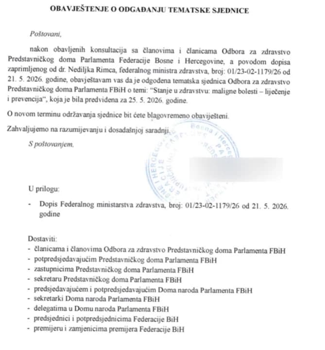 Odgođena sjednica