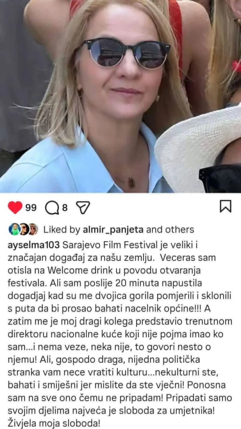 Objava Selme Alispahić