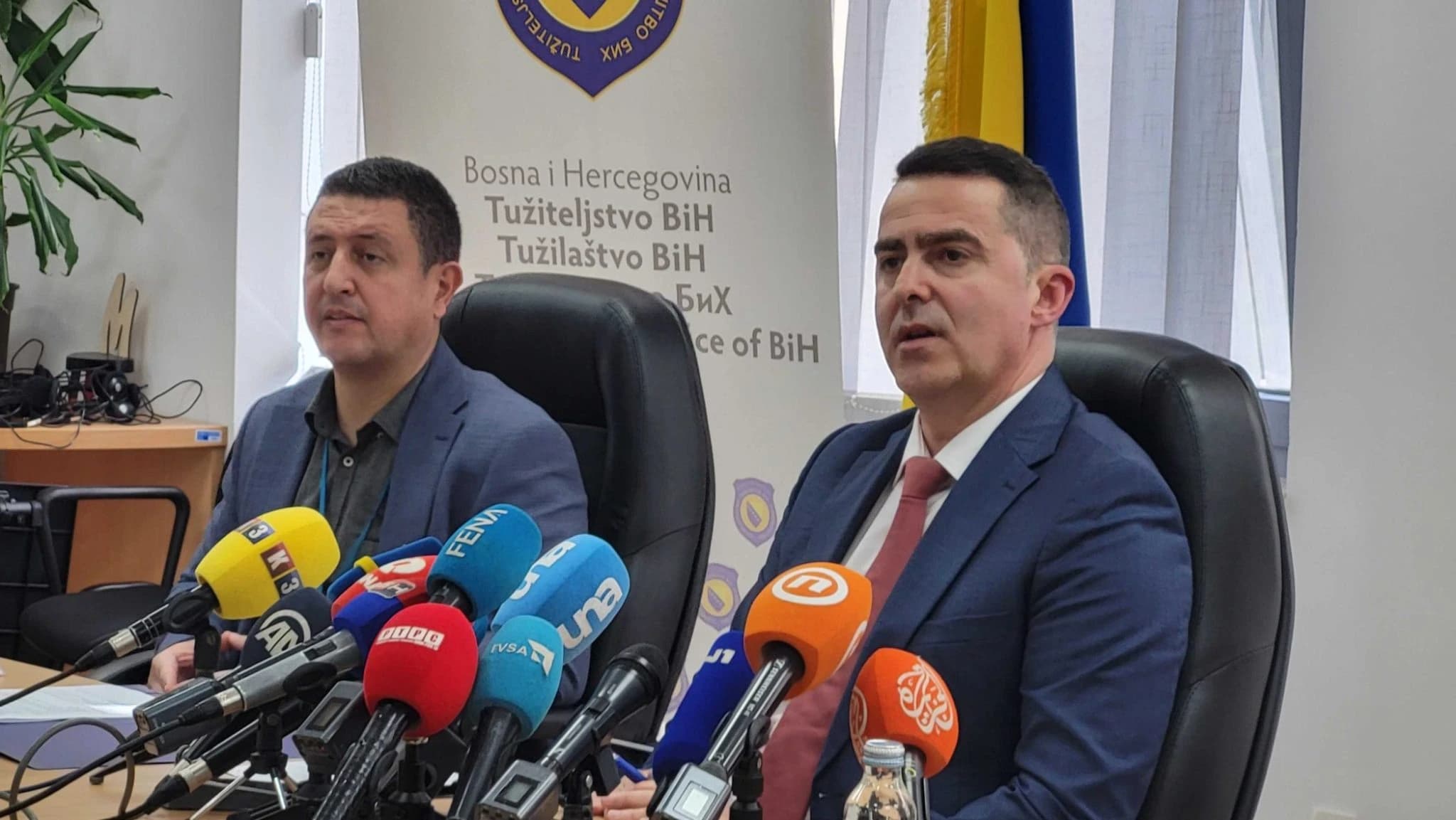 Milanko Kajganić, glavni tužilac i Boris Grubešić, portparol Tužilaštva BiH