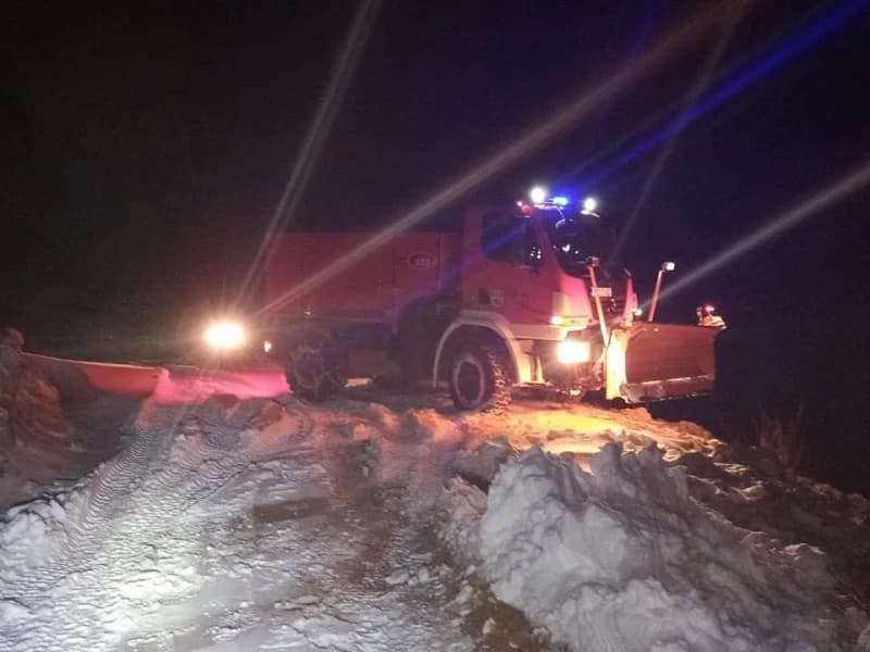 Spašavanje zametenih putnika kod Konjica