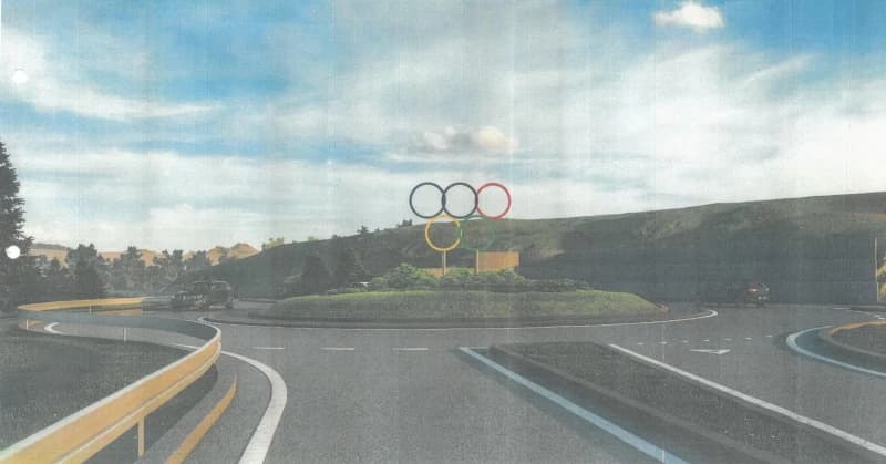 Olimpijski krugovi u kružnom toku