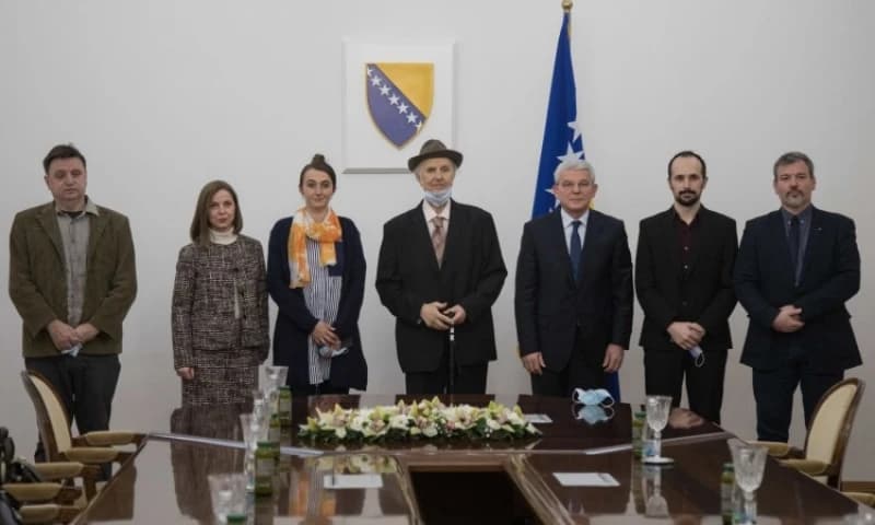 Džaferović primio Ivana Kordića i Nermina Šehića, dobitnike nagrade 25. novembar