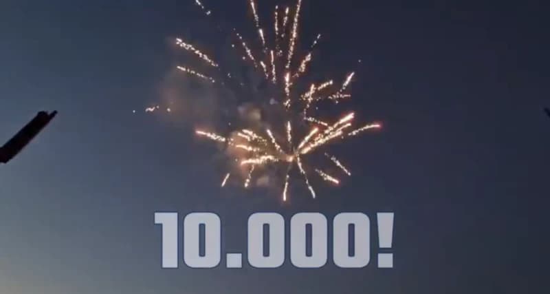 Pogledajte vatromet na Grbavici povodom brojke od 10 hiljada članova