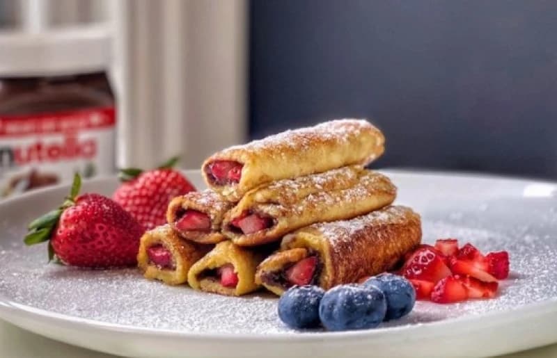 Francuske rolice od tosta s Nutellom brzi su i slatki doručak
