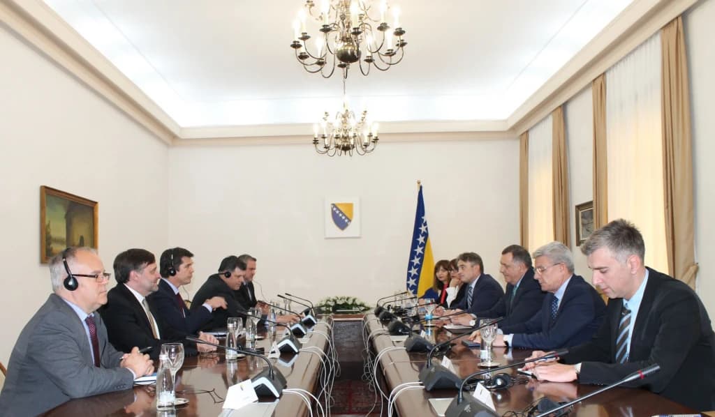 Predsjedništvo BiH primilo Matthewa Palmera