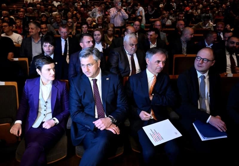 Ana Brnabić i Andrej Plenković u Zagrebu