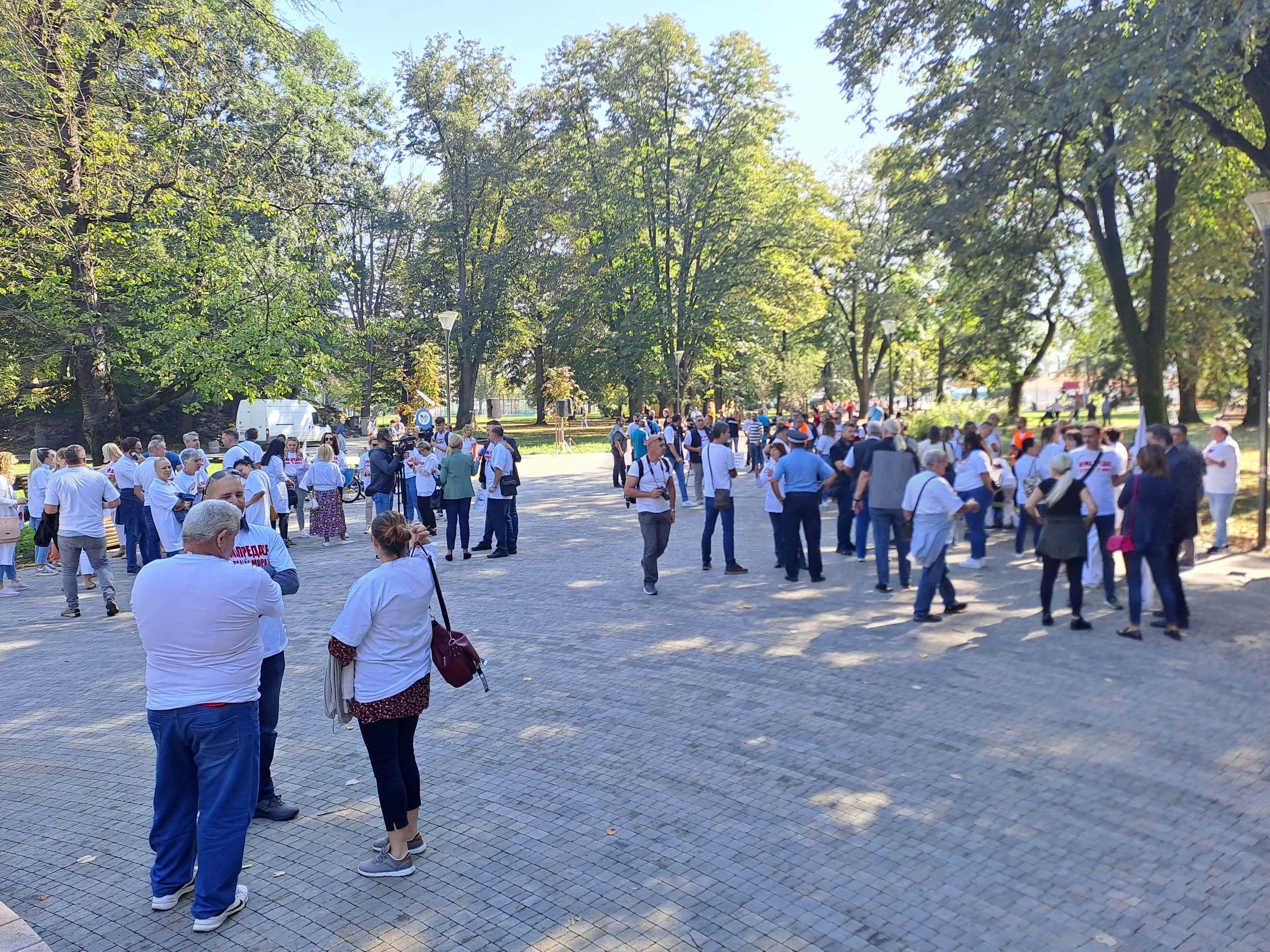 Članovi Sindikata RS-a na jednom od prethodnih okupljanja