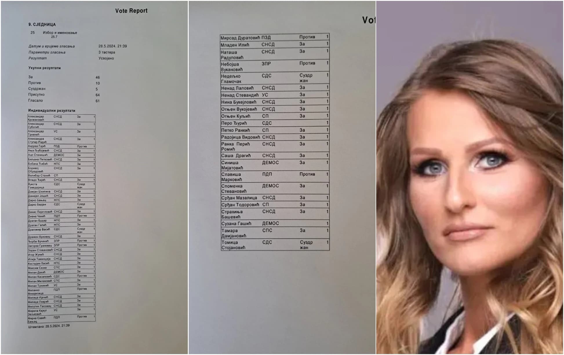Dragana Čavka dobila podršku SNSD-a