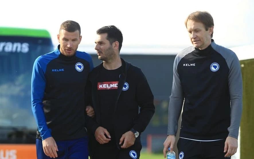 Edin Džeko, Emir Spahić i Saša Papac