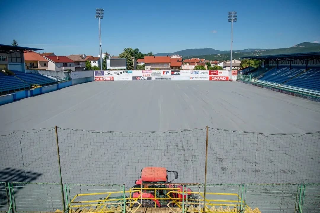 Stadion Pecara spreman za postavljanje travnjaka