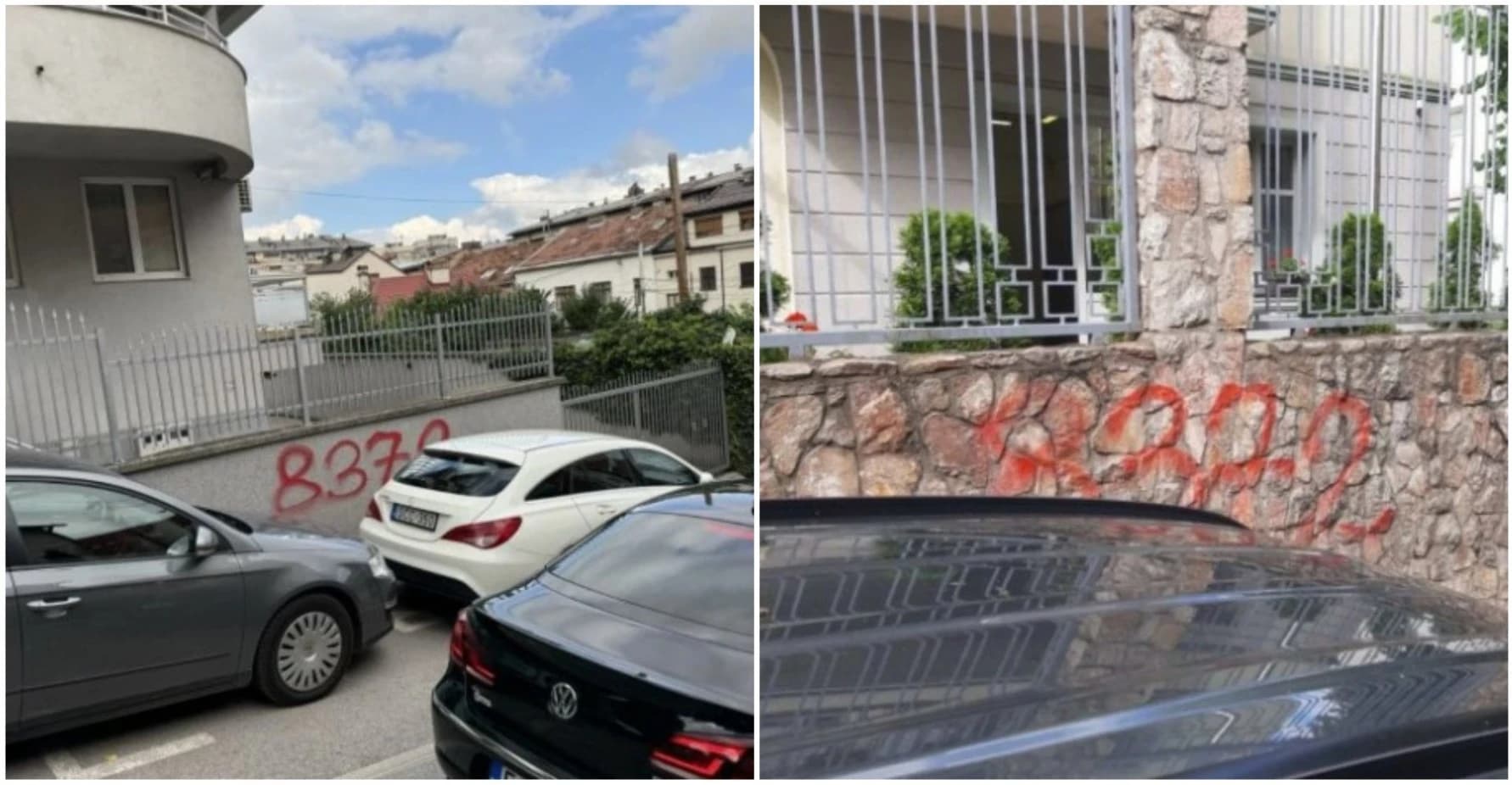 Grafiti na ambasadama