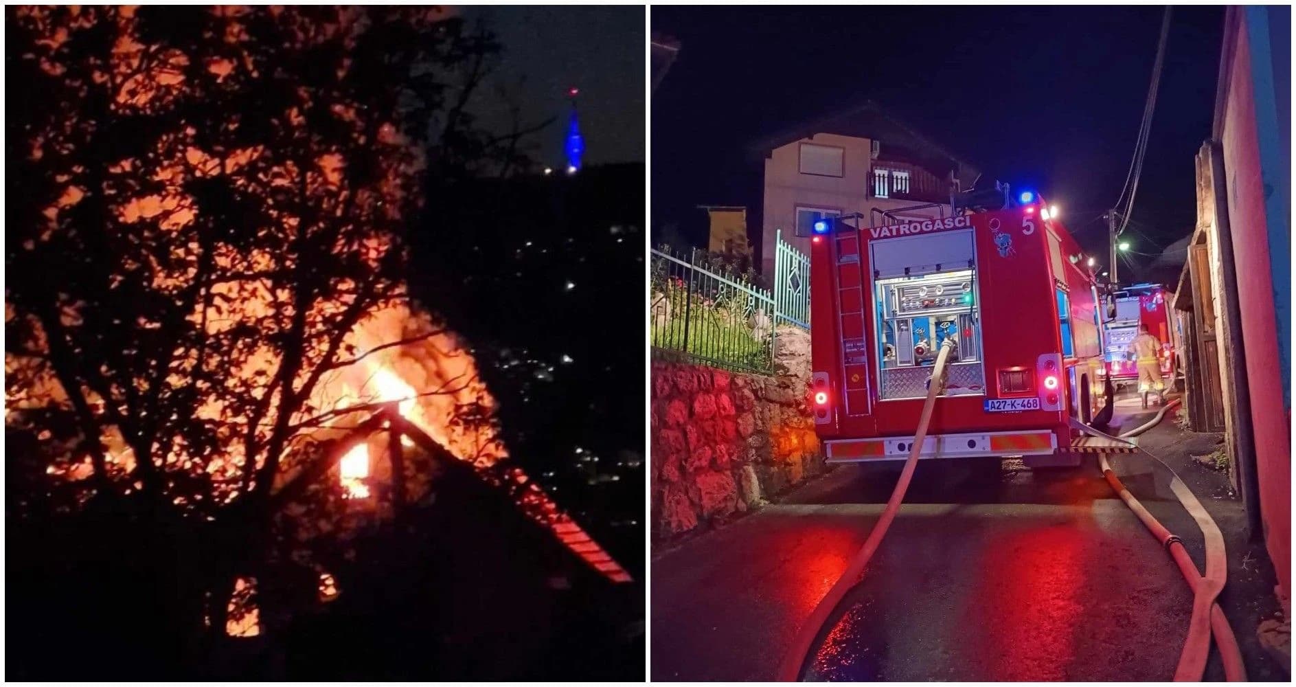 Vatrogasci se bore s požarom