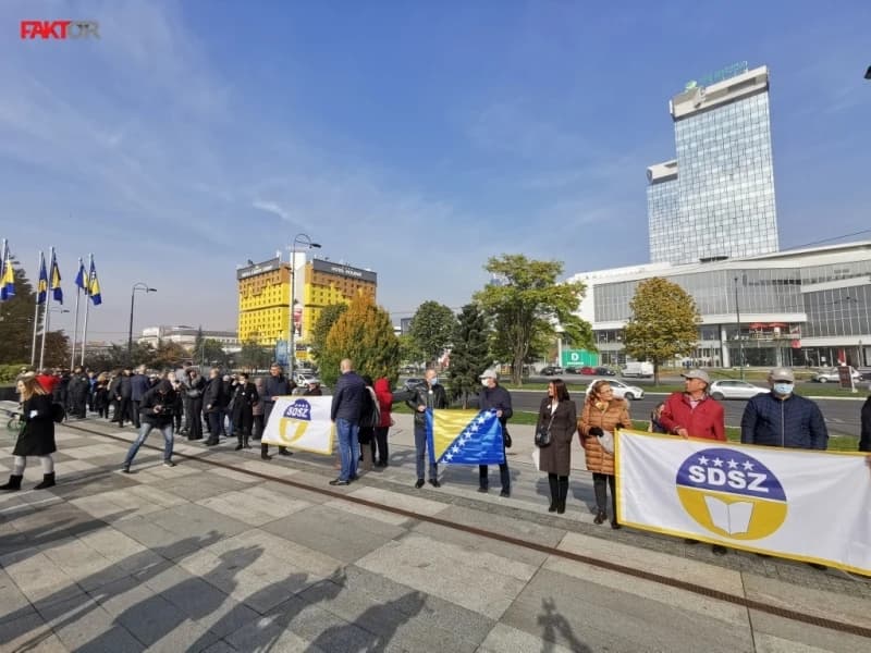 S jednog od protesta državnih službenika BiH