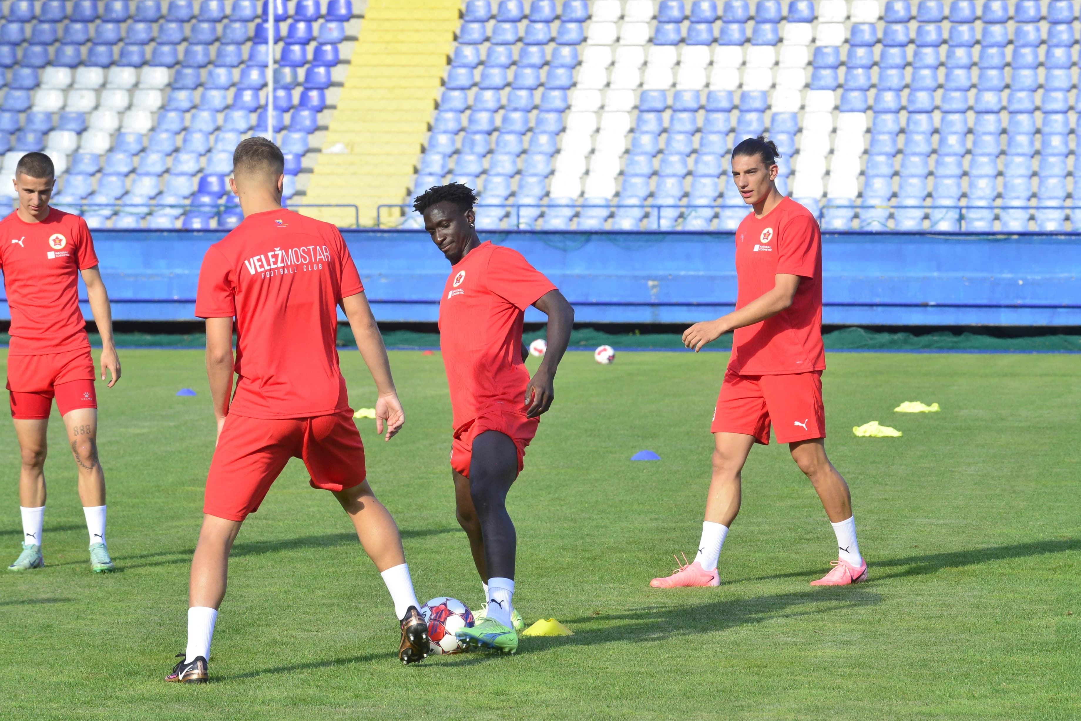 Okeke na jučerašnjem treningu