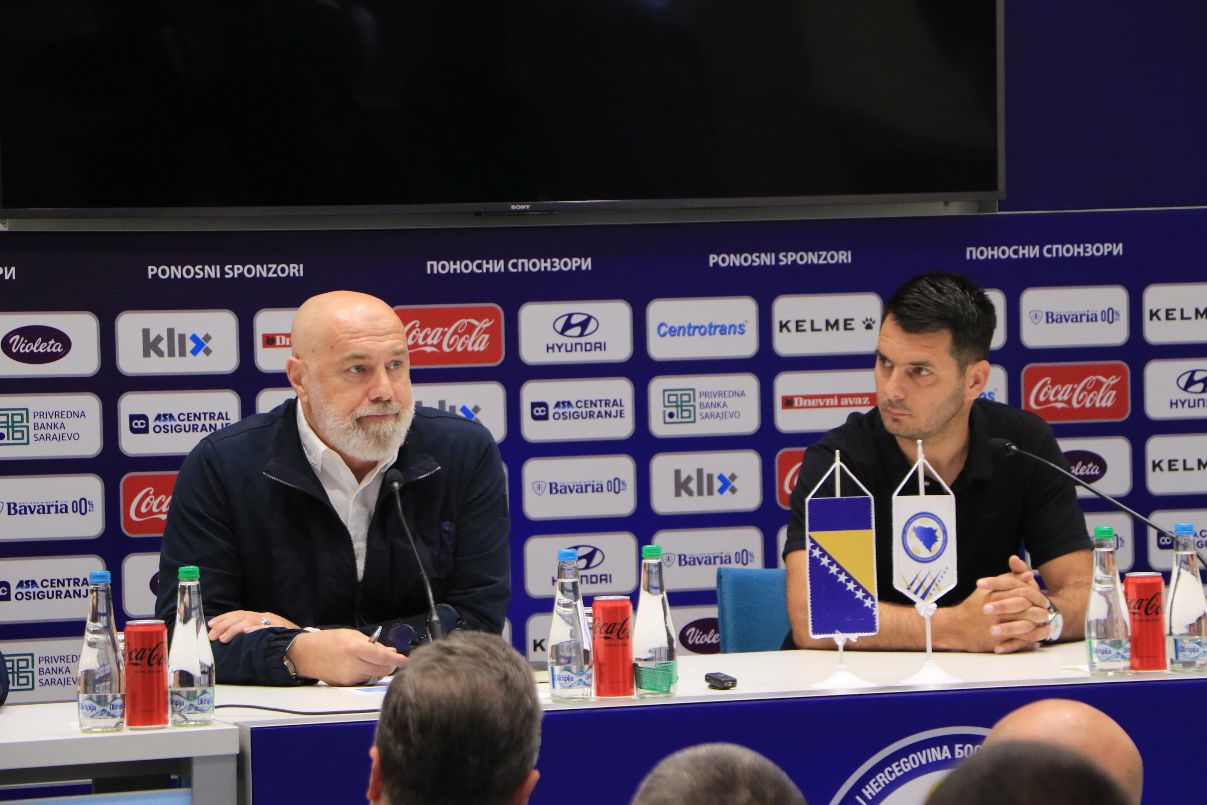 Barbarez i Spahić na jednoj od press konferencija