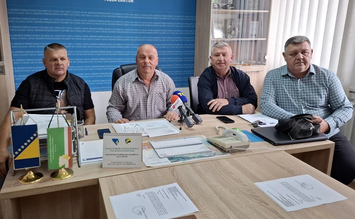 Predstavnici Koordinacije boraca TK
