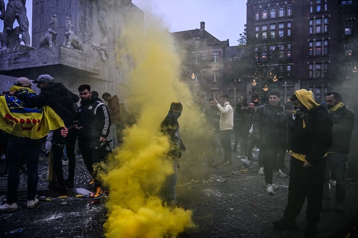 Navijači Maccabija na ulicama Amsterdama