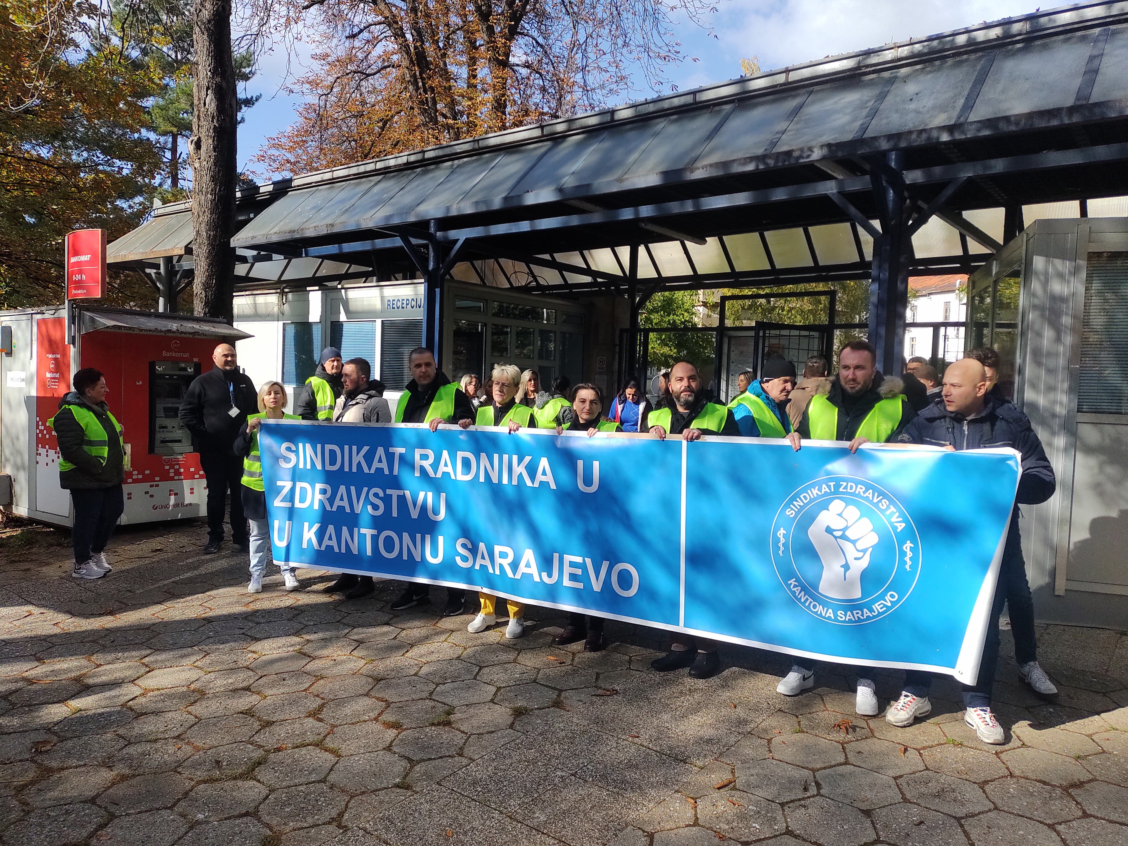 Protesti radnika KCUS-a