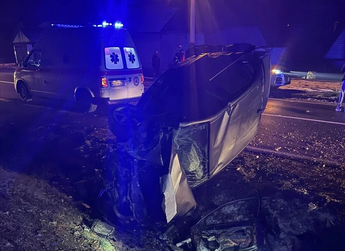 Prevrnuto vozilo u Dobrnji