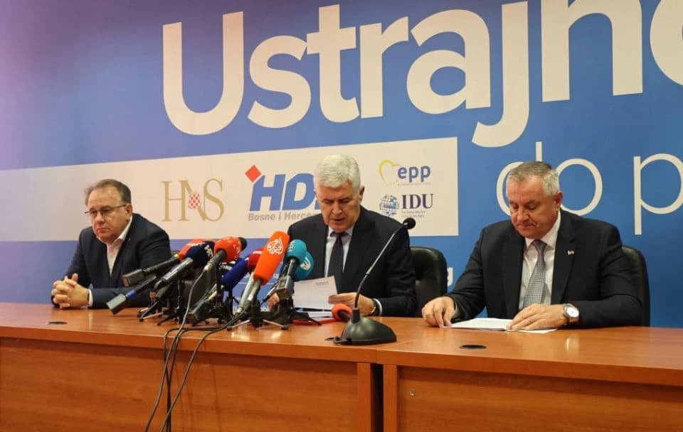 Nermin Nikšić, Dragan Čović i Radovan Višković