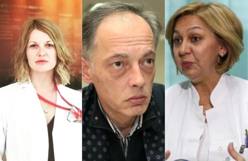 Optuženi ljekari: Nina Jovanović, Suad Rožajac i Jasmina Halimić