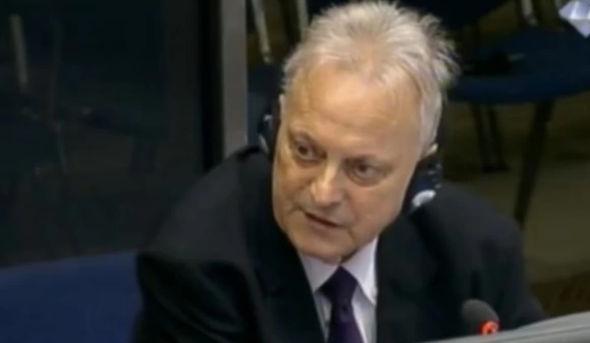Stevo Pašalić u sudnici Haškog tribunala 2013. godine