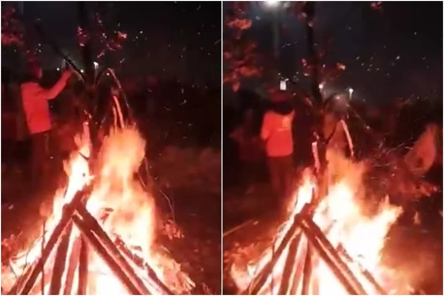 Paljenje badnjaka u Tuzli