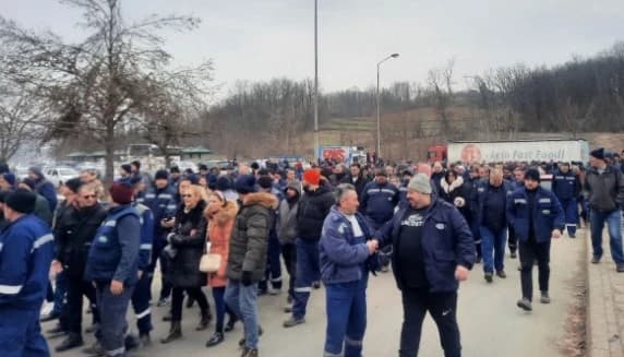 Protest radnika RiTE Ugljevik