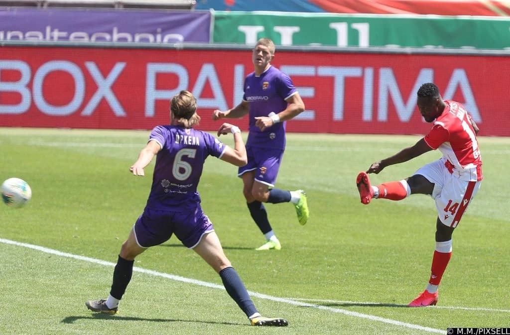 Boakye iz perioda dok je nosio dres Crvene zvezde
