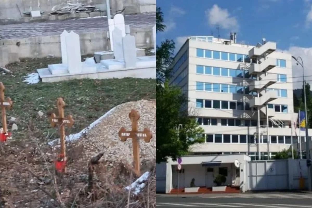 Oskrnavljeno mezarje, zgrada OHR-a