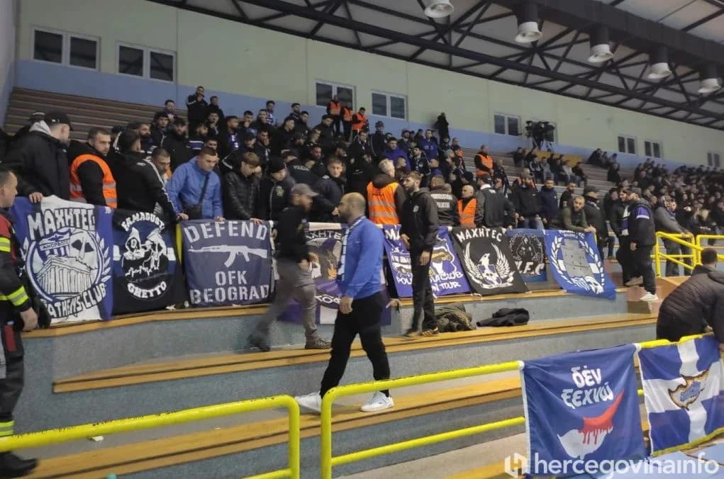Navijači iz Beograda u Ljubuškom navijali za klub sa Kipra