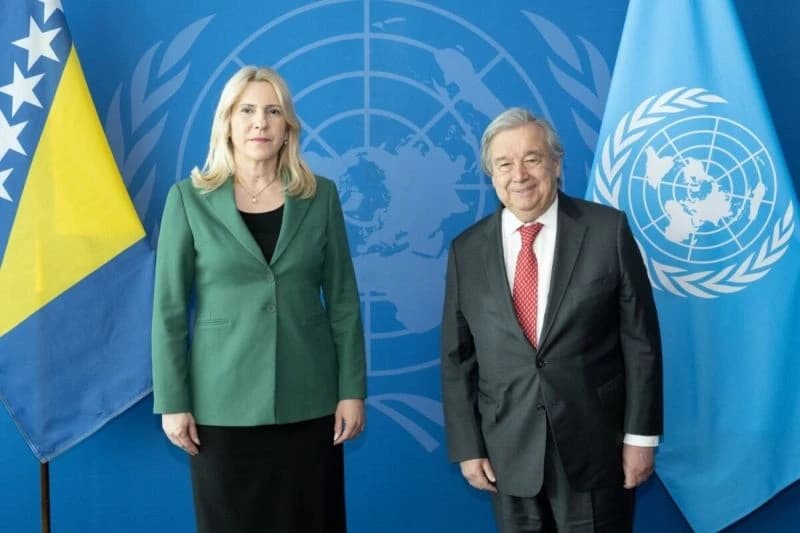 Željka Cvijanović i Antonio Guterres
