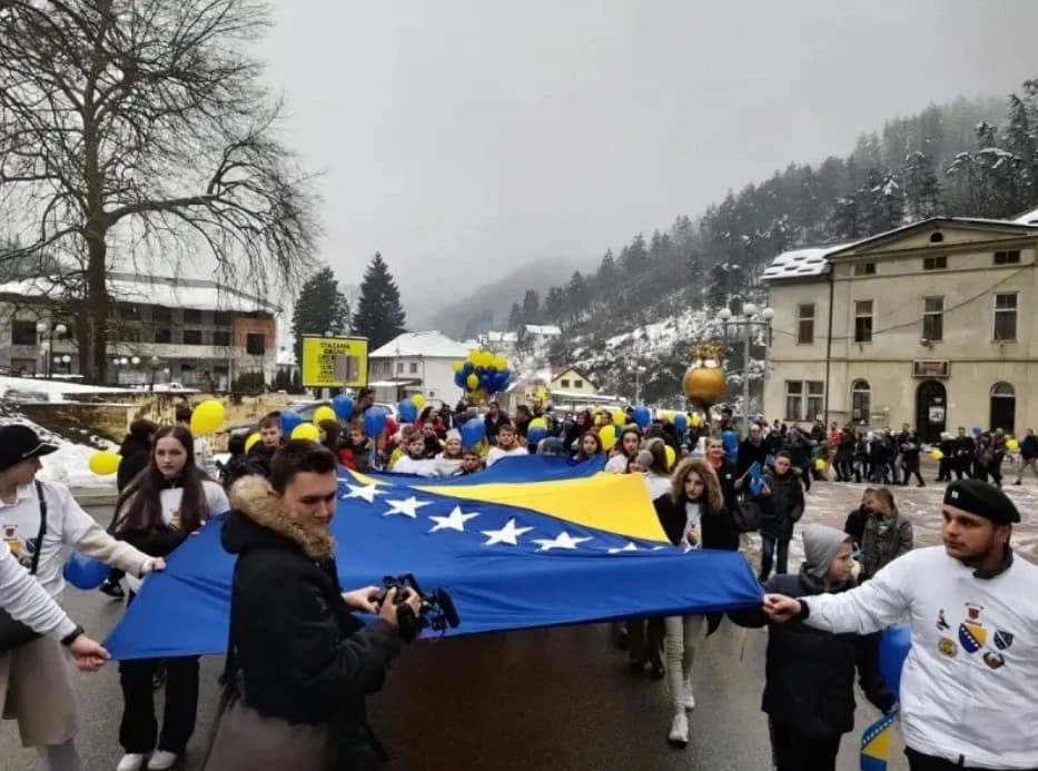 Sa jednog od ranijih defilea mališana u Srebrenici