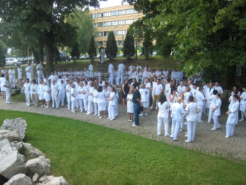 Jedan od štrajkova doktora na tuzlanskom UKC-u