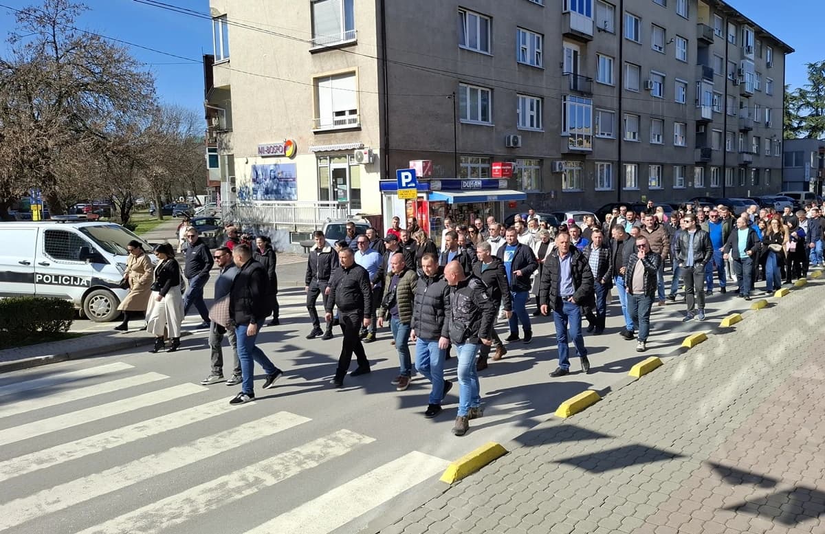 Protest u centru grada