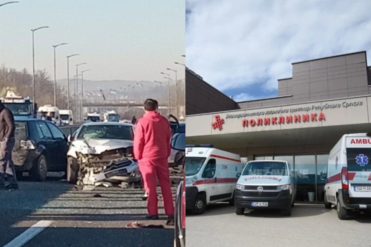 Težak sudar, povrijeđeno prevezeni u UKC RS-a